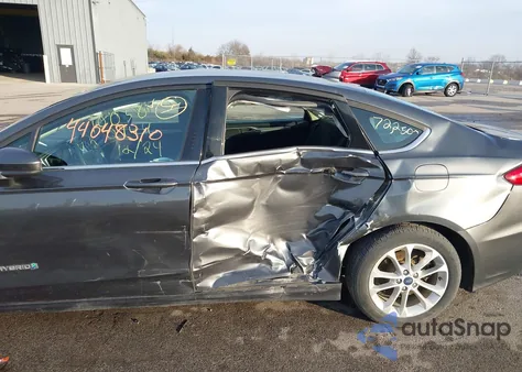 2019 Ford Fusion Hybrid Se из США, поврежденный, VIN 3FA6P0LU1KR140944